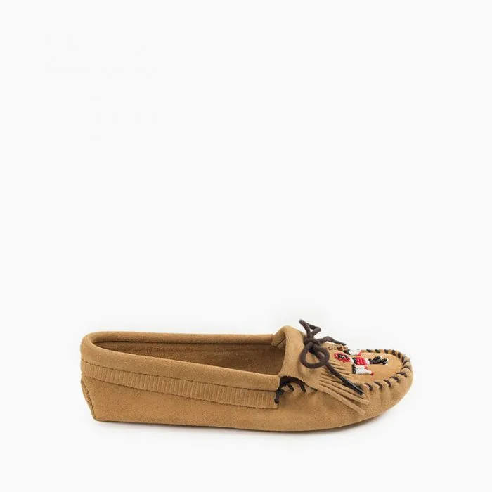 Minnetonka Moccasin Thunderbird Softsole - Tan
