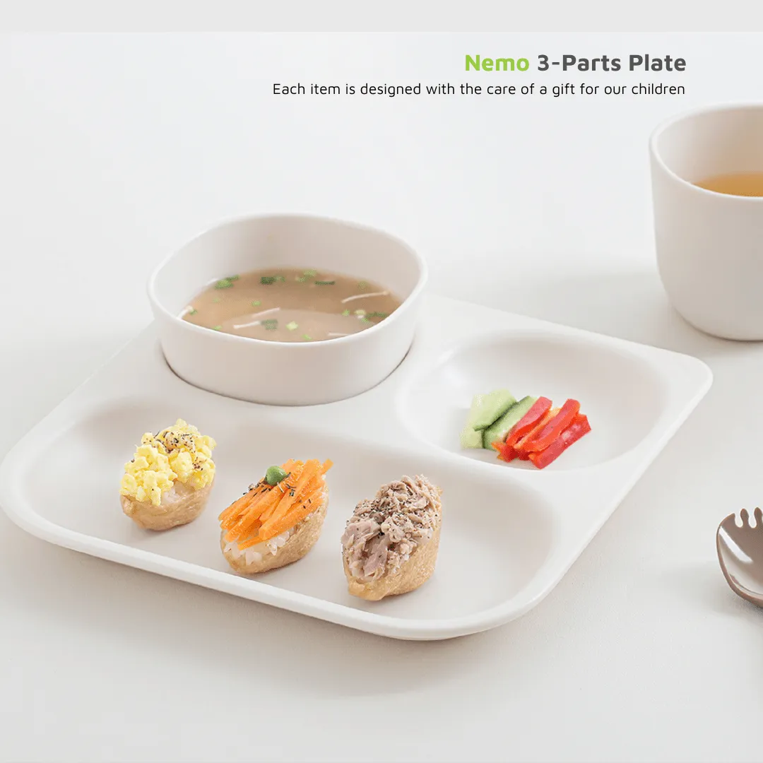Nemo 3-Parts Tray: Safe and Convenient Meal Solution for Kids