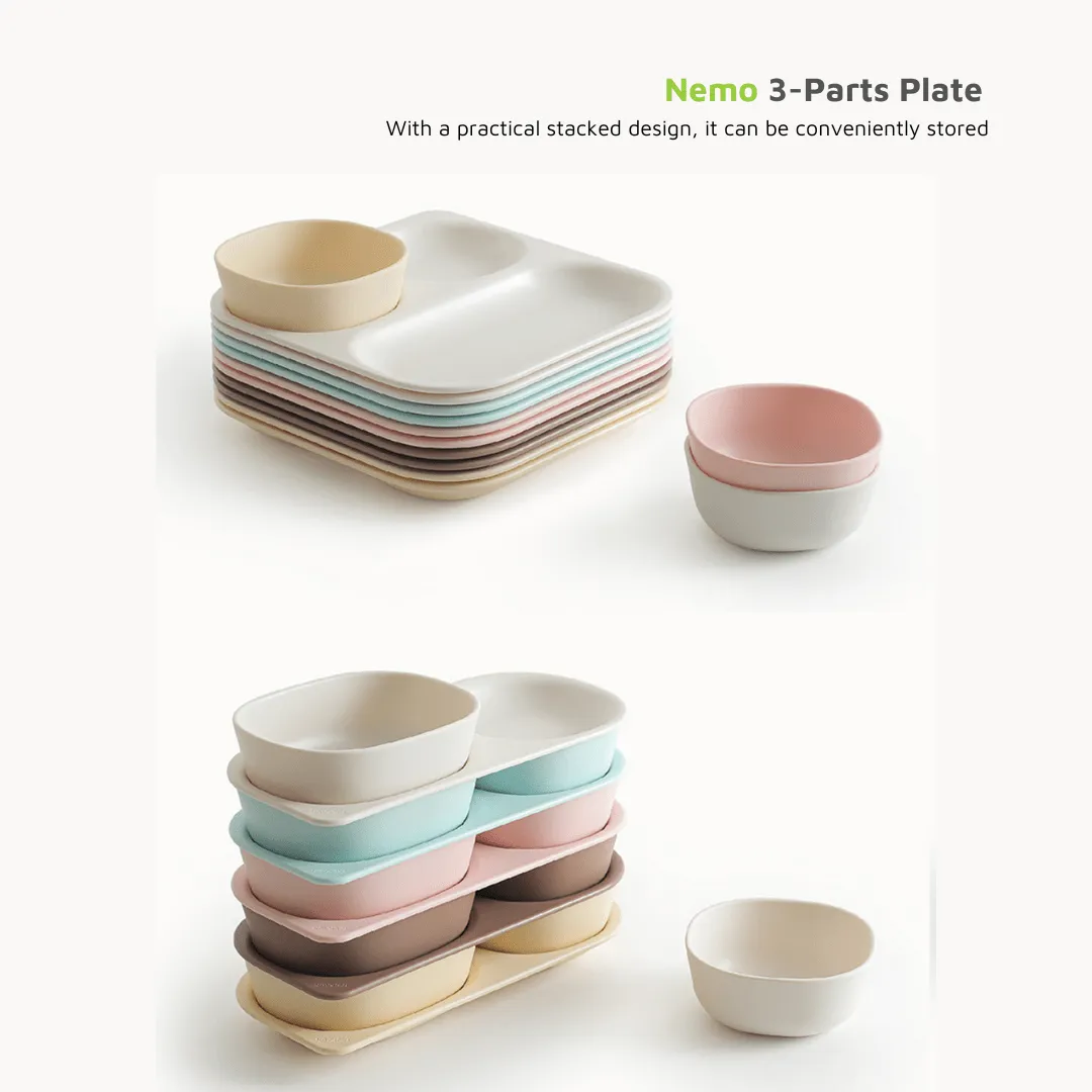 Nemo 3-Parts Tray: Safe and Convenient Meal Solution for Kids