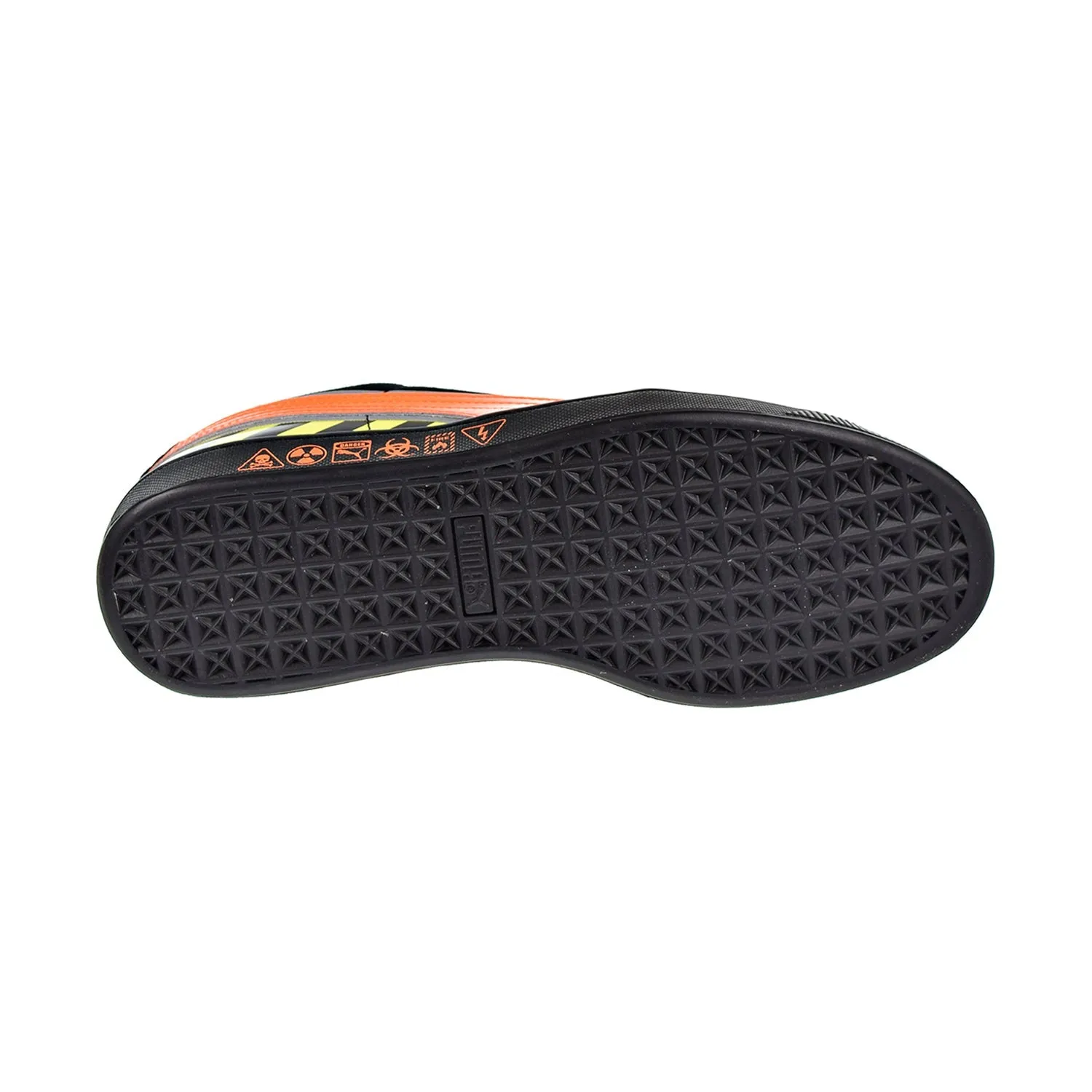 Puma Suede "Hazard" Men's Shoes Shocking Orange/Puma Black