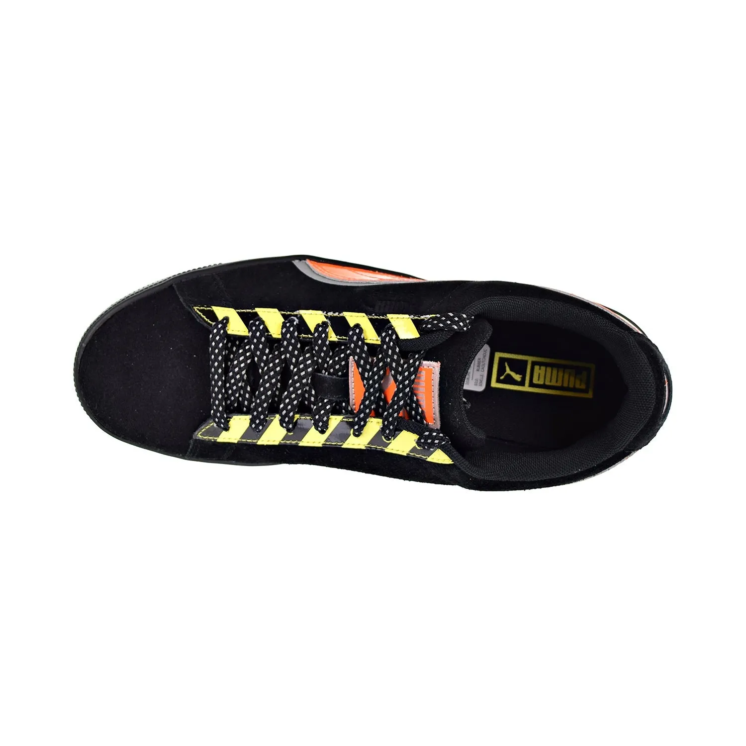 Puma Suede "Hazard" Men's Shoes Shocking Orange/Puma Black