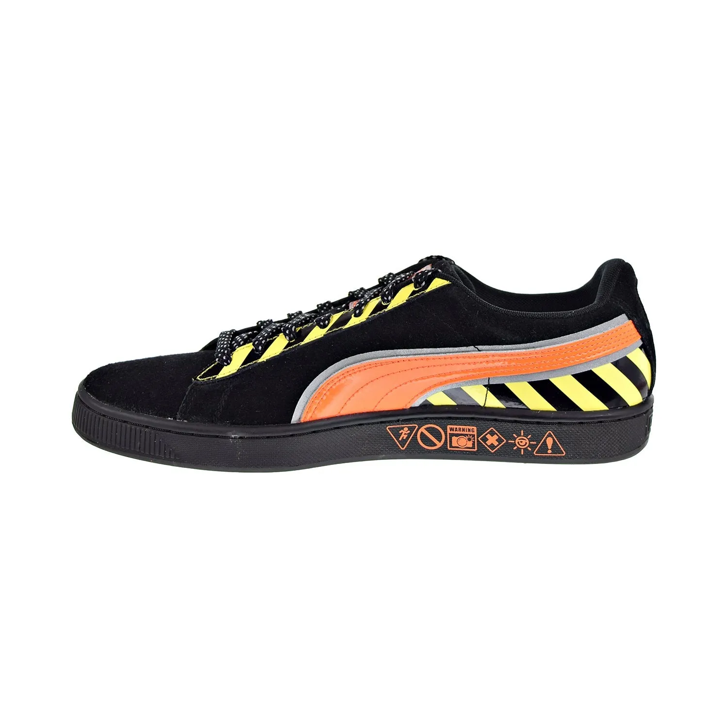 Puma Suede "Hazard" Men's Shoes Shocking Orange/Puma Black