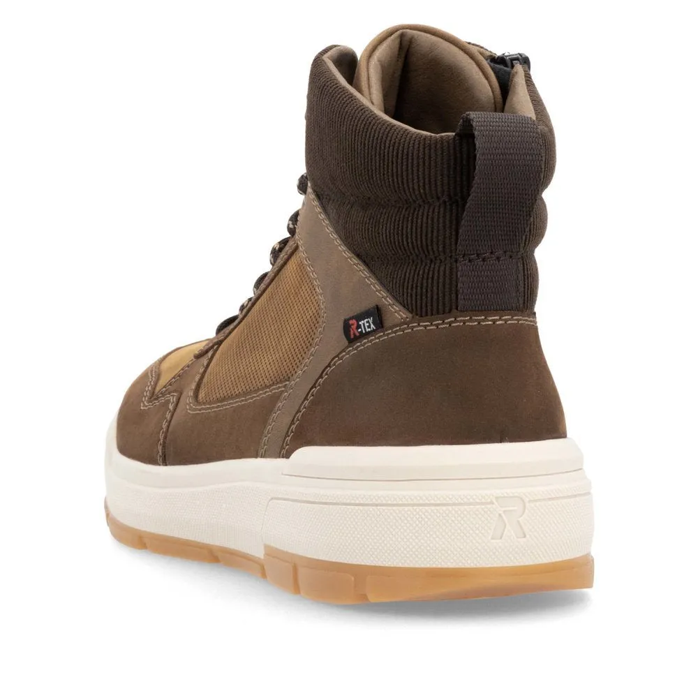 Rieker Mens Evolution Leather Sports Boots - Brown