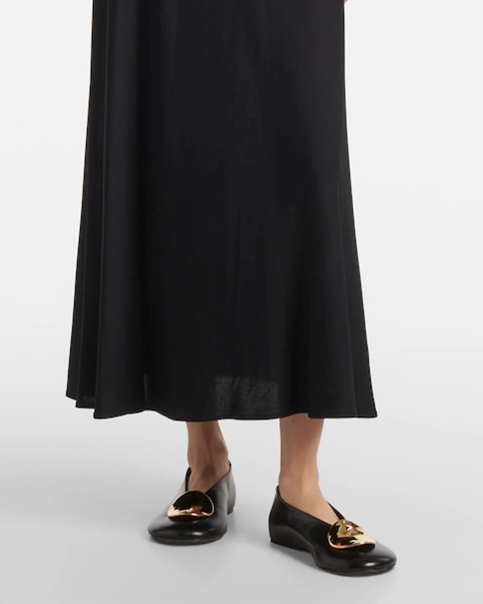 Saga Metal Buckle Ballet Flats