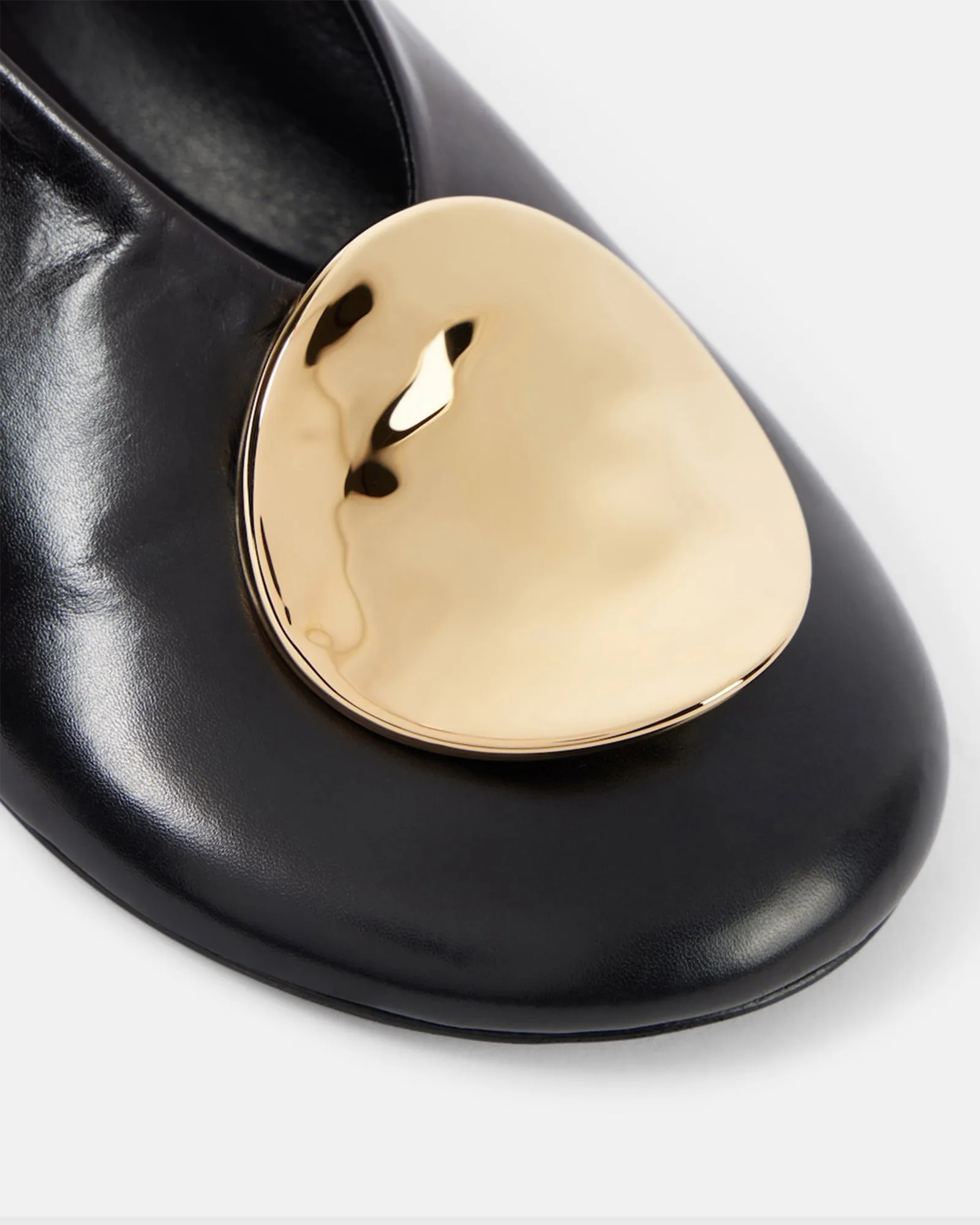 Saga Metal Buckle Ballet Flats