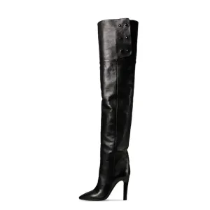 Studded Leather Over-the-knee Boots | MARCELLA Studded Leather Over-the-knee Boots | MARCELLA