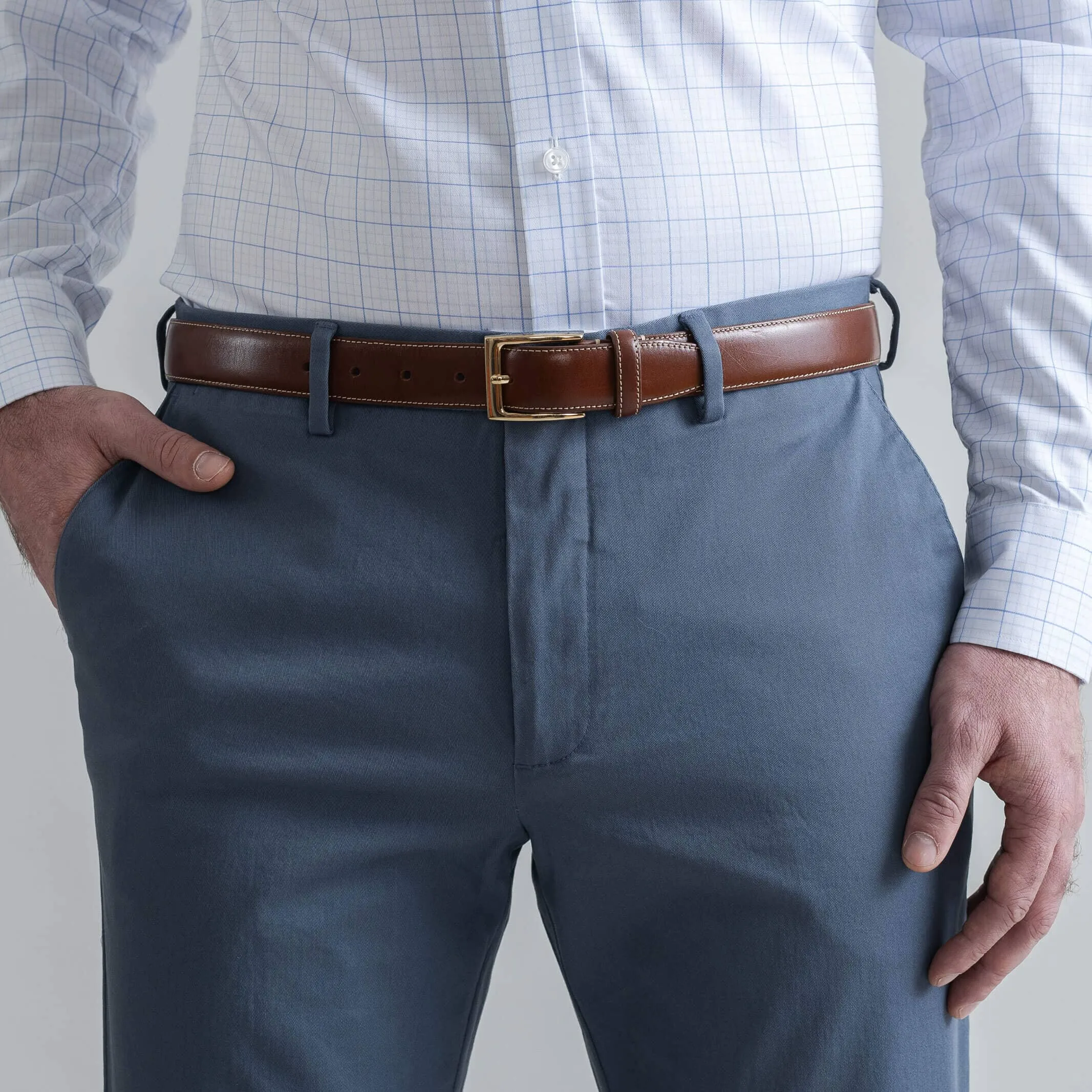 The Slate Blue Richmond Chino Custom Pant