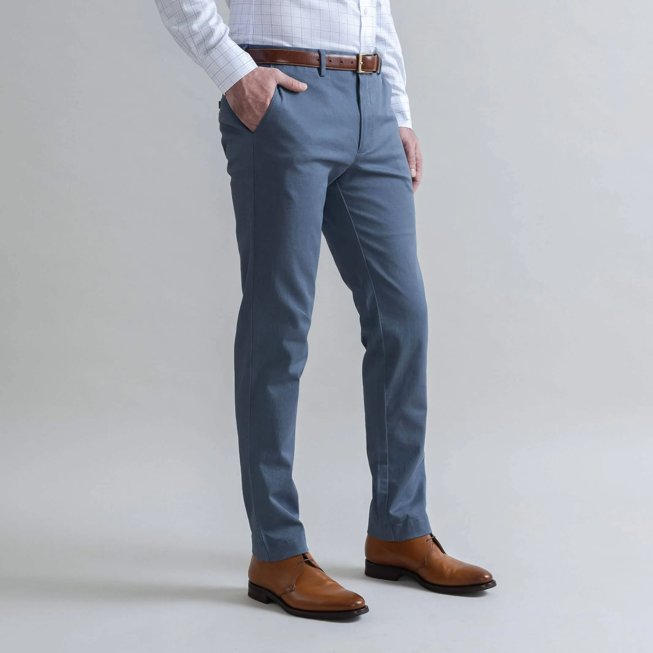 The Slate Blue Richmond Chino Custom Pant