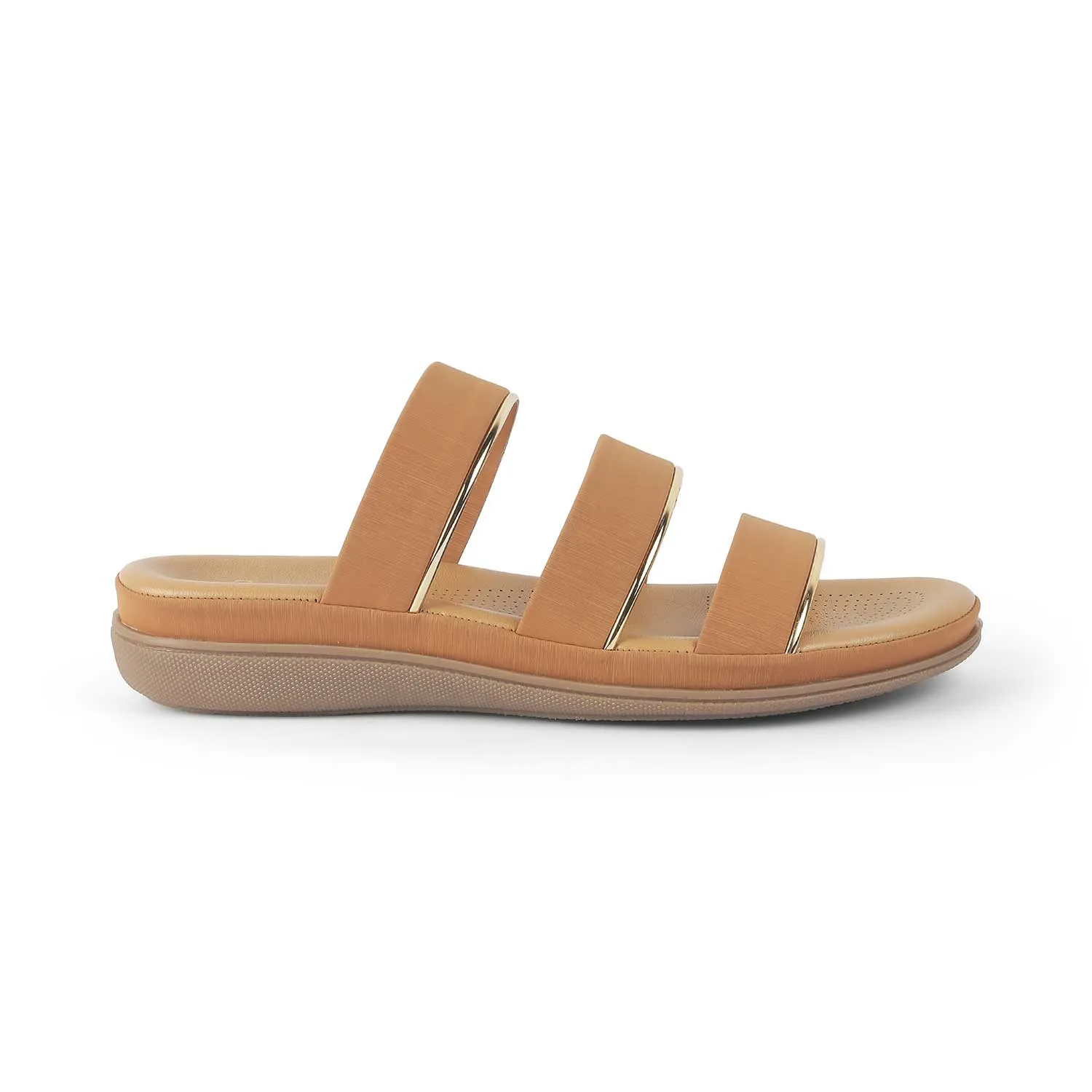 Tresmode Cebor Tan Women's Platform Flats