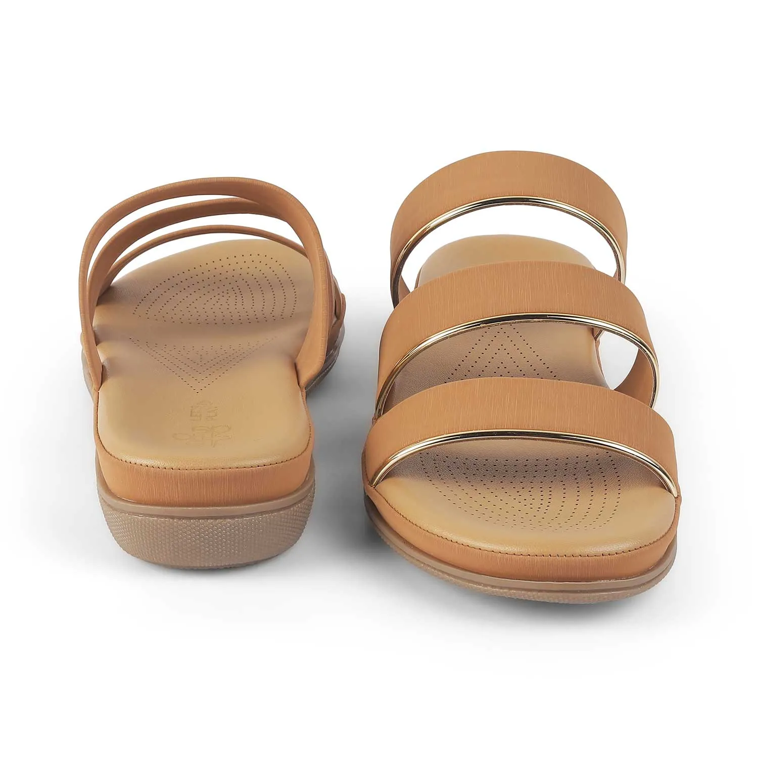 Tresmode Cebor Tan Women's Platform Flats