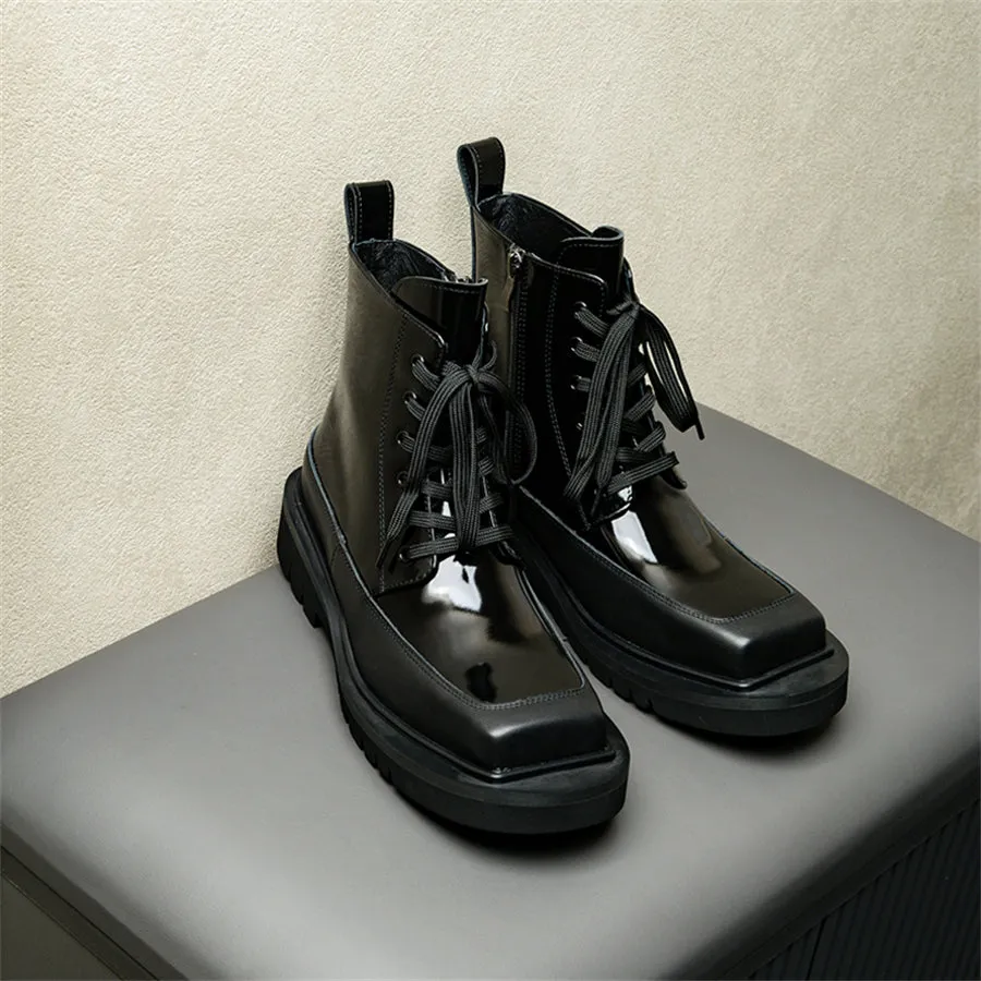 Veltique Buckle Fashion Boots