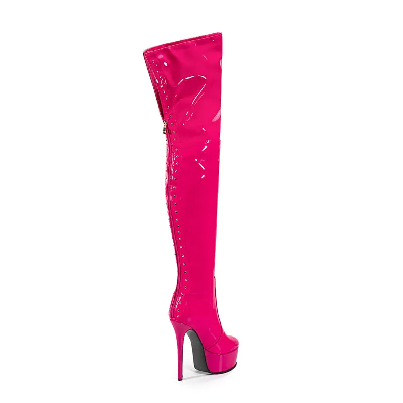 Veltique Wedding Slip Boots