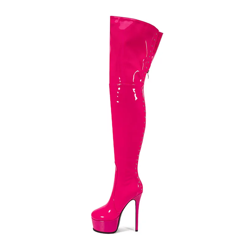 Veltique Wedding Slip Boots