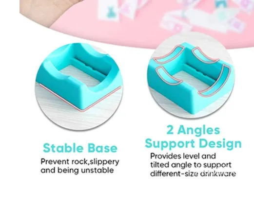 Wholesale Convenient Cup Heat Insulation Non-slip Silicone Square Cup Holder