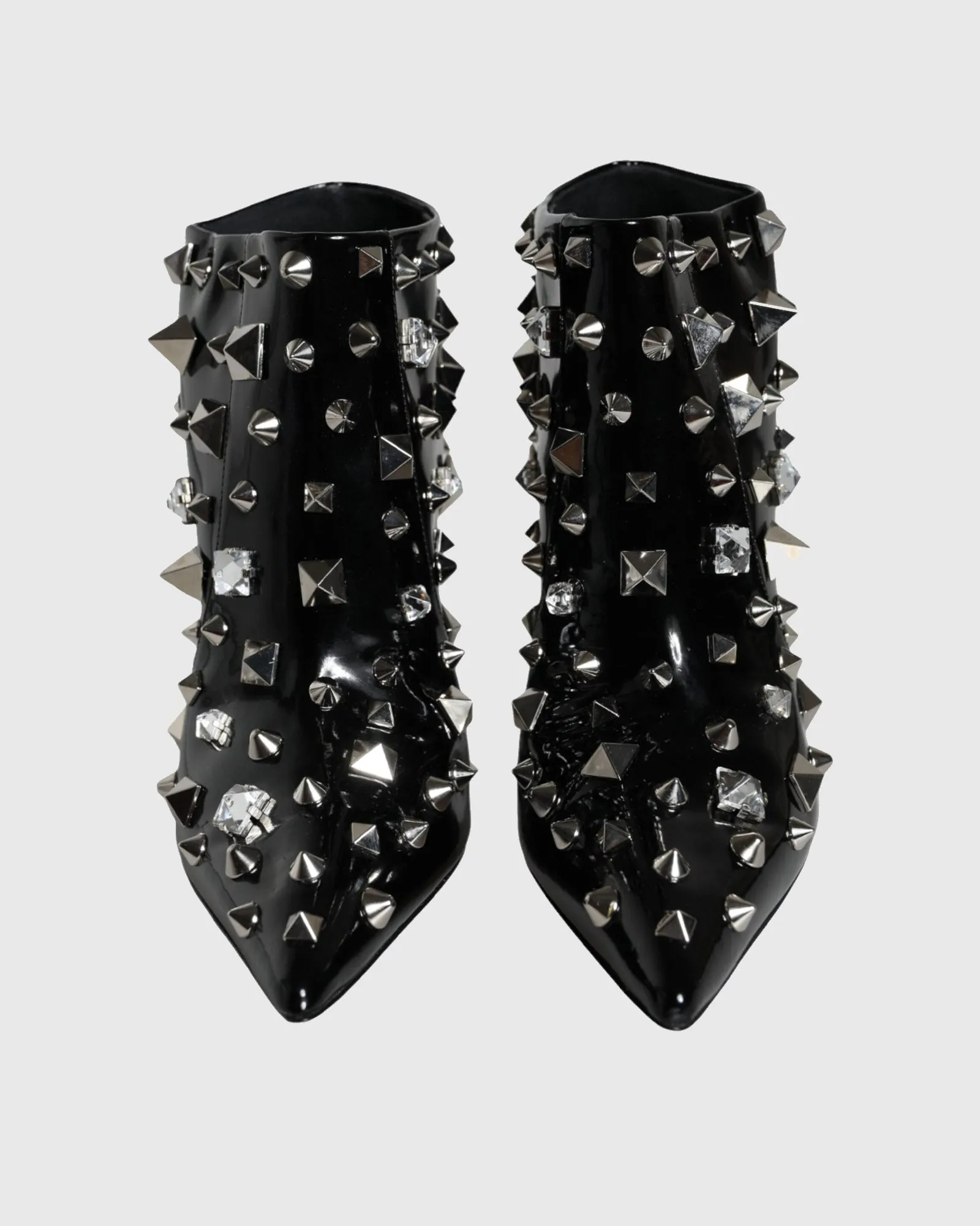 Yasuko Rivet Embellished Leather Ankle Boots